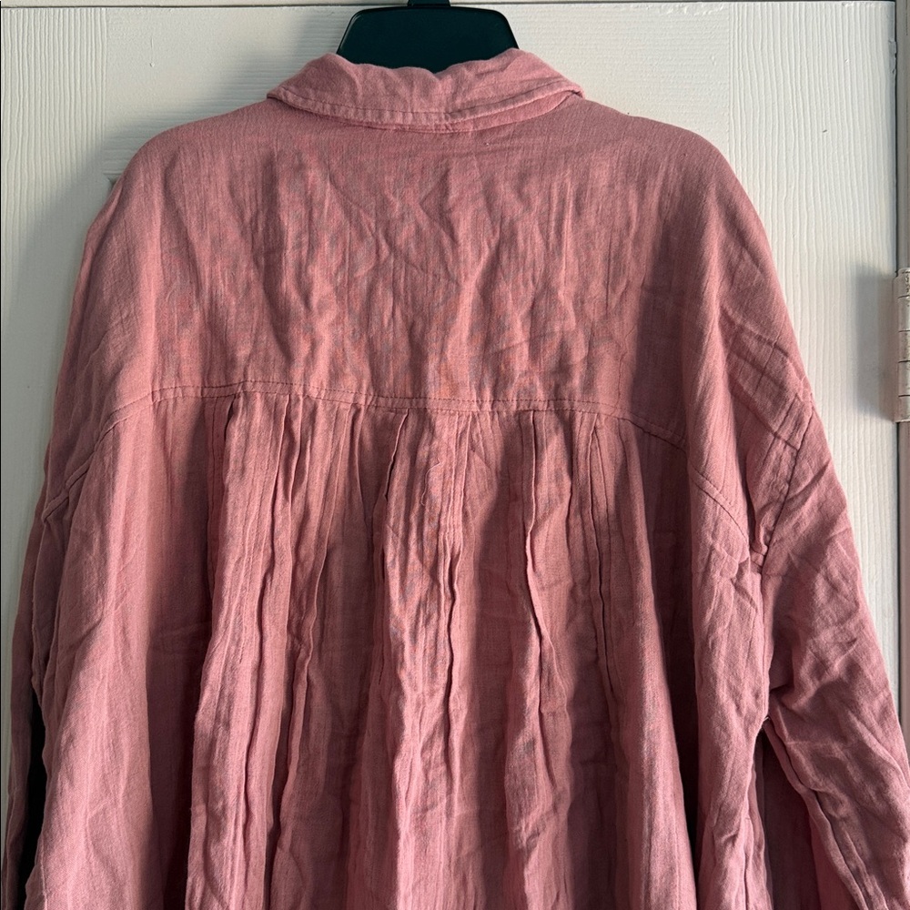 Free People Voyager Shirtdress Button-Front Oversized Dress - Picture 10 of 16